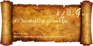Ábrahám Gizella névjegykártya