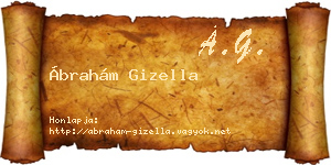 Ábrahám Gizella névjegykártya
